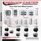Service Caster 2'' Black Floor Safe Twin Wheel Casters with Brakes 7/16 Grip Ring Stem, 4PK SCC-GR02S50-TPR-BLK-B-716176-4 - alternate 2